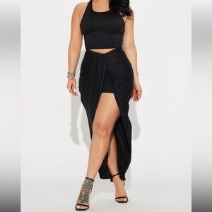 Fashion Nova Lanie Maxi Skirt Set